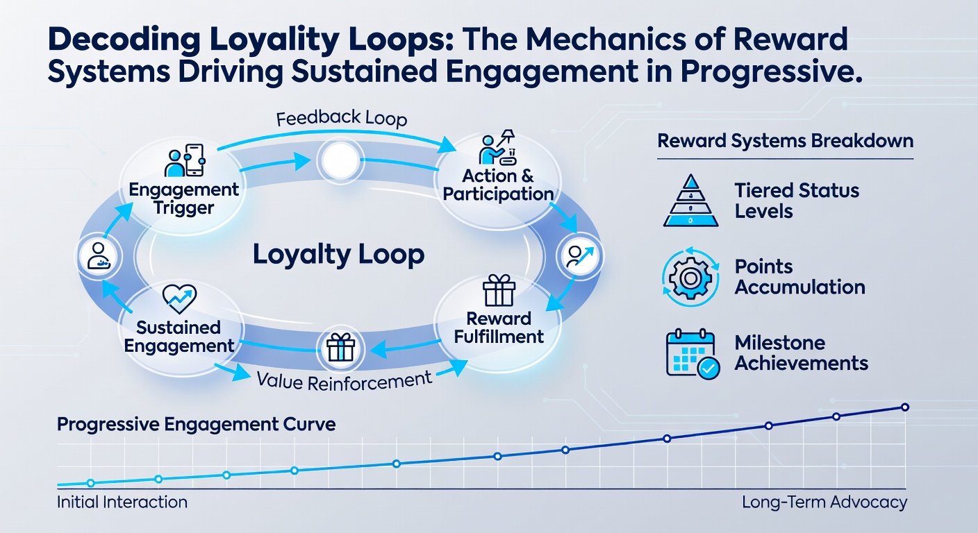 Infographic illustrating how reward tiers feed into progressive jackpot pools and sustain long-term player activity