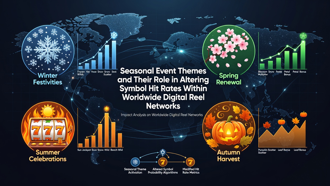 Digital reel networks displaying seasonal symbols during themed events